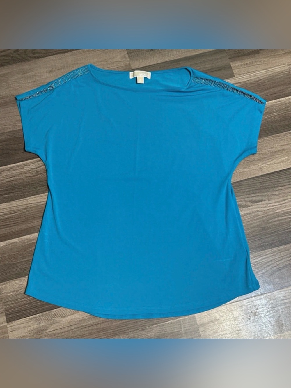 Michael kors Women’s Bright Teal Short Sleeve Top size large